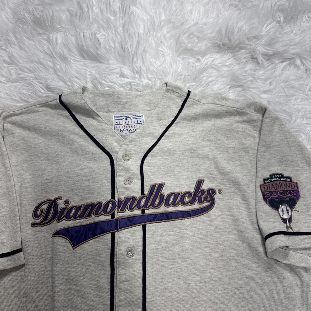Vintage Arizona Diamondbacks Jersey Men XL 1998 Inaugural Season Mirage Stitched